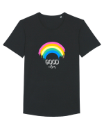GoodVibes Tricou mânecă scurtă guler larg Bărbat Skater