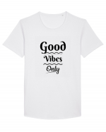 Good Vibes2 Tricou mânecă scurtă guler larg Bărbat Skater