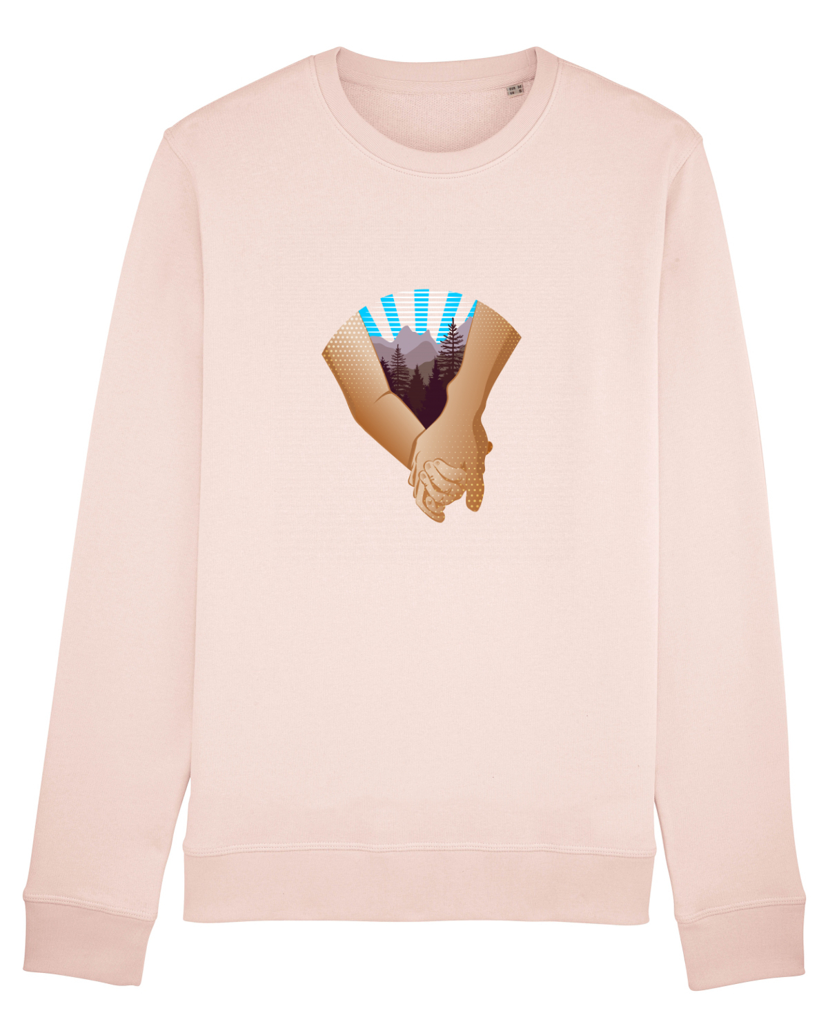 Bluză mânecă lungă Unisex Rise Candy Pink