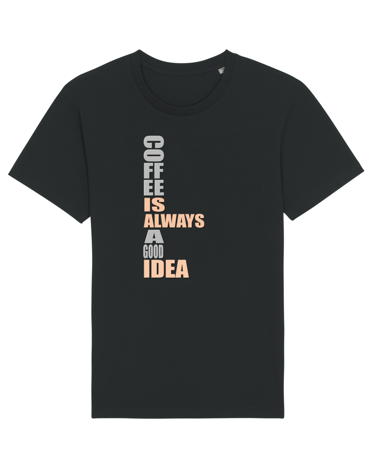 Tricou mânecă scurtă Unisex Rocker Black