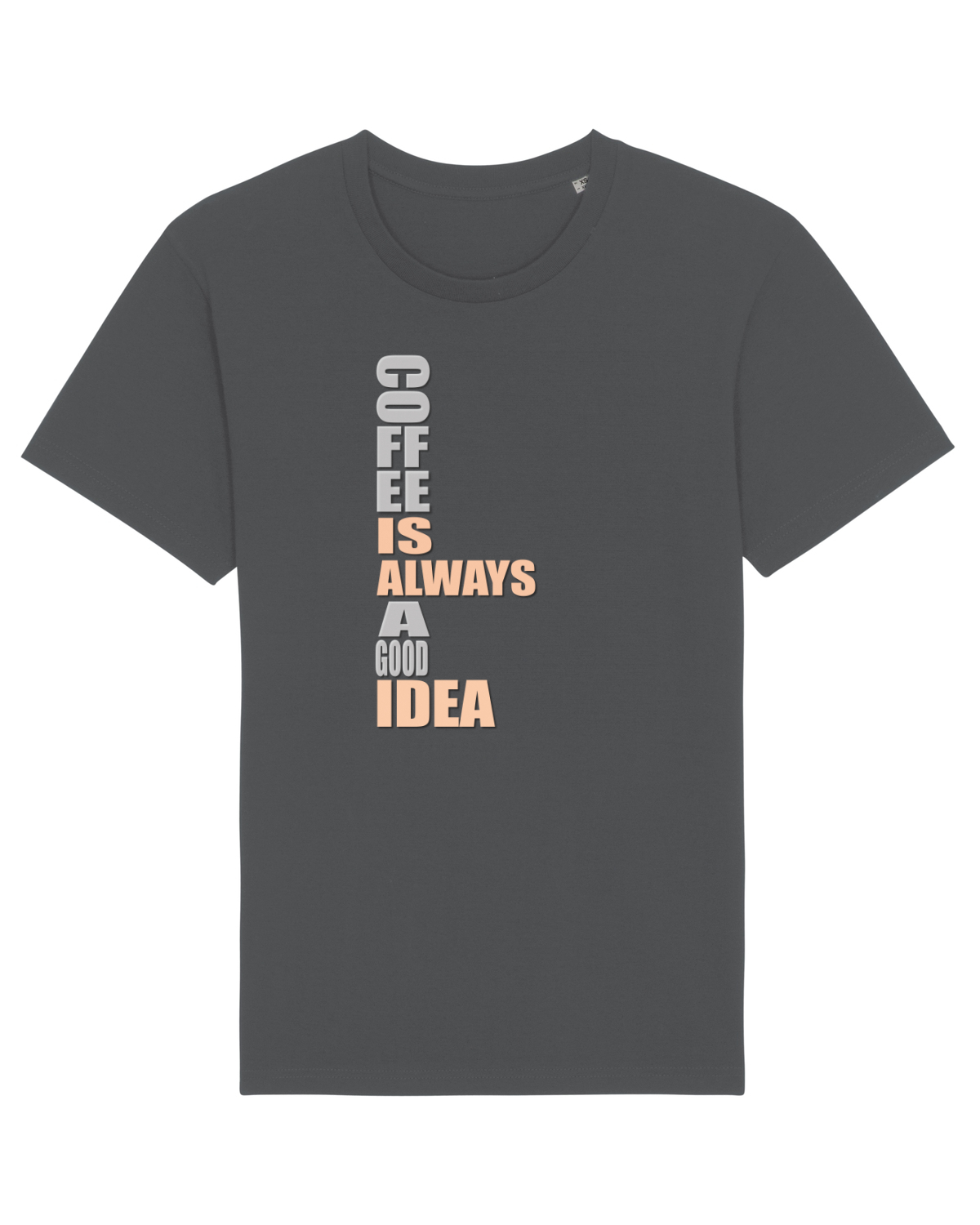 Tricou mânecă scurtă Unisex Rocker Anthracite