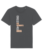 Cafeaua Tricou mânecă scurtă Unisex Rocker