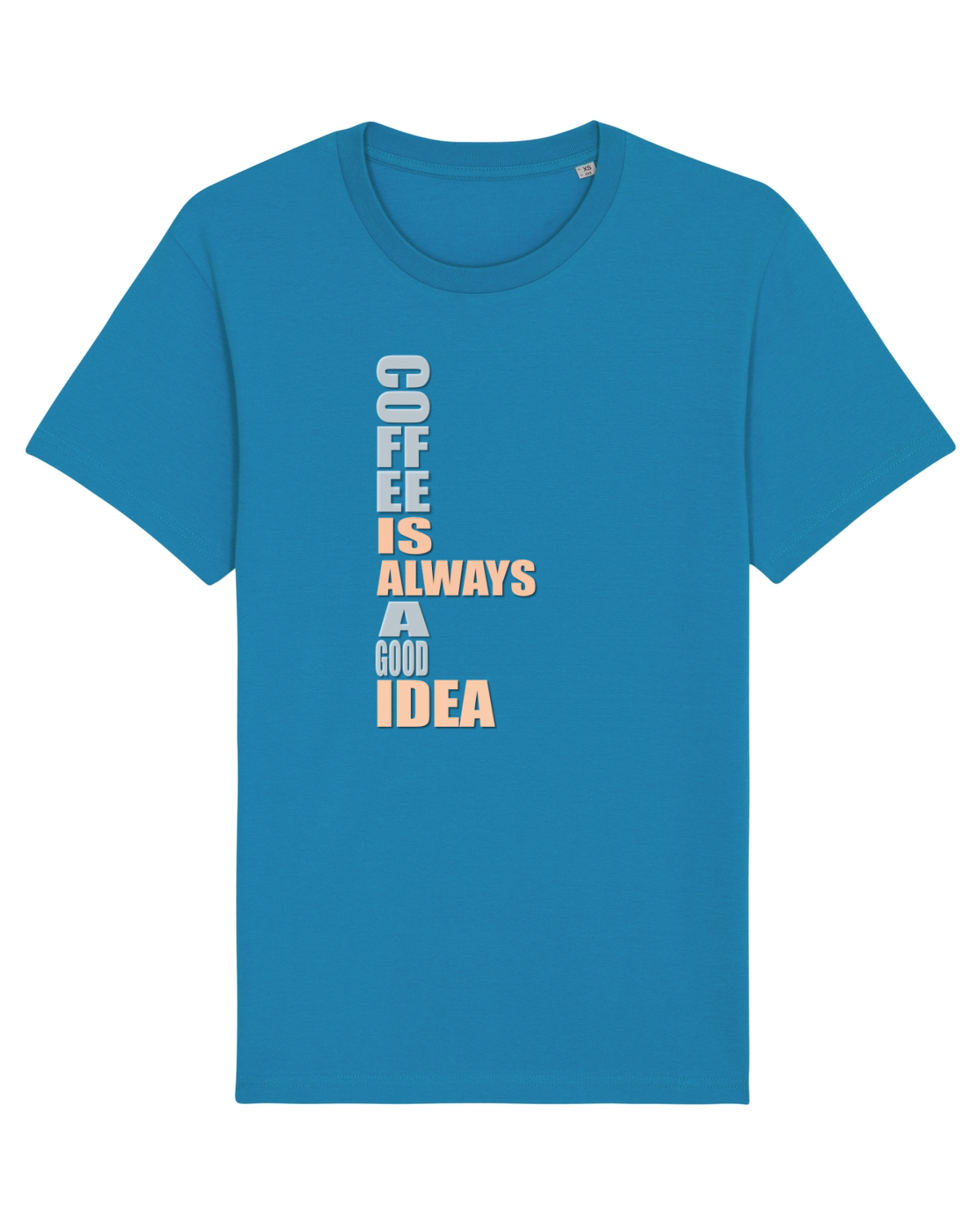Tricou mânecă scurtă Unisex Rocker Azur