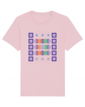 Figuri Geometrice Cotton Pink