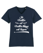 Pozitiv Tricou mânecă scurtă guler V Bărbat Presenter