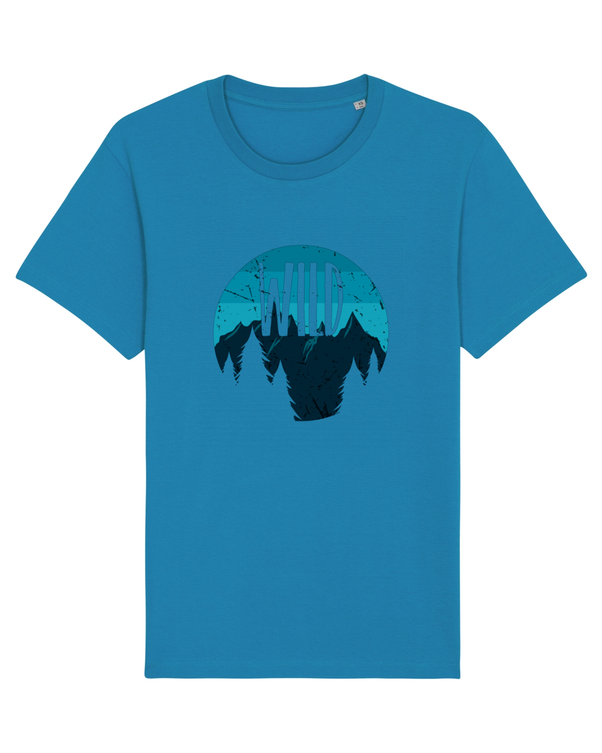 Tricou mânecă scurtă Unisex Rocker Azur