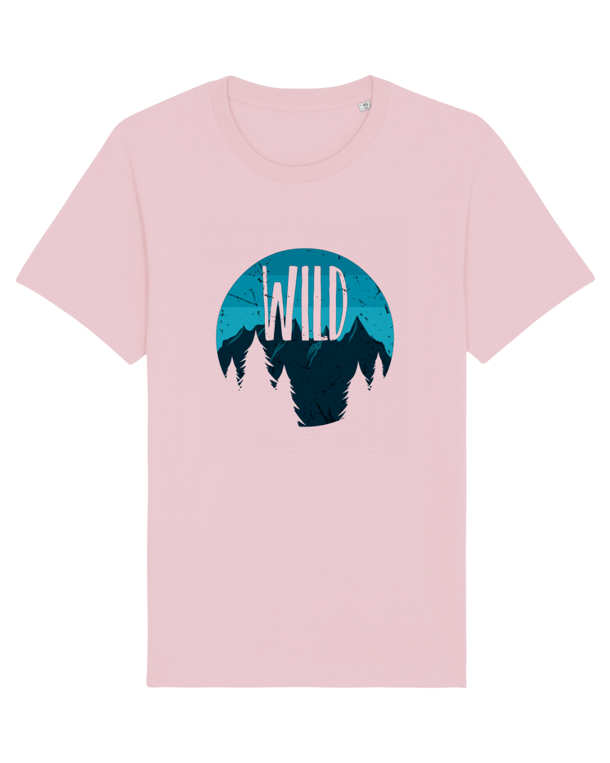 Tricou mânecă scurtă Unisex Rocker Cotton Pink