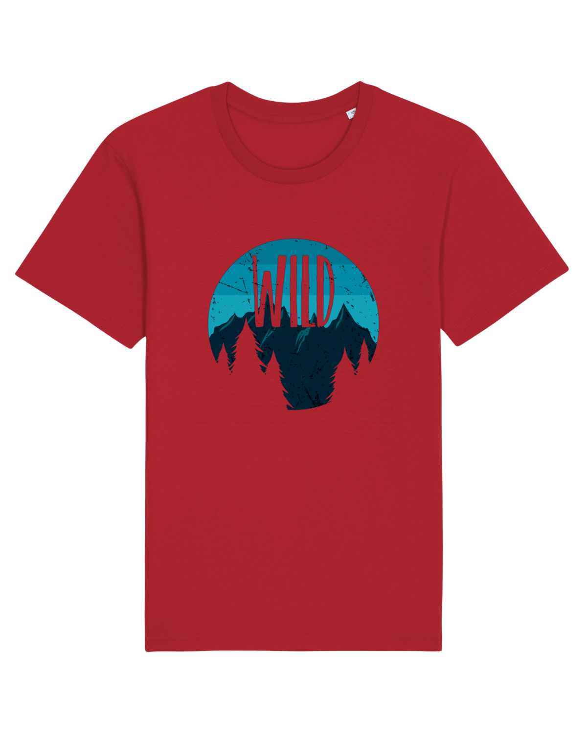 Tricou mânecă scurtă Unisex Rocker Red