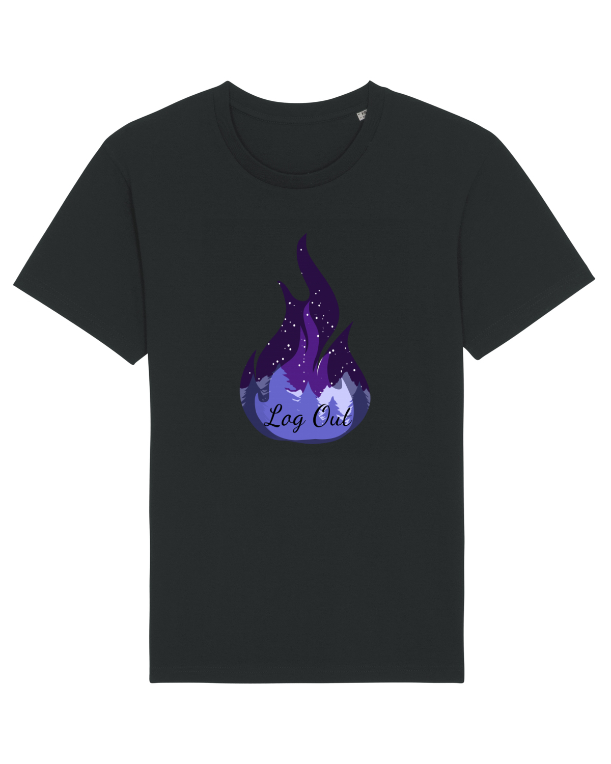 Tricou mânecă scurtă Unisex Rocker Black
