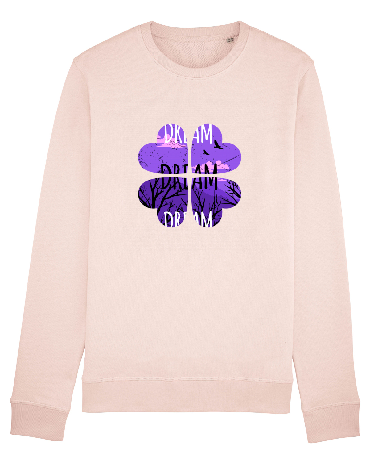 Bluză mânecă lungă Unisex Rise Candy Pink