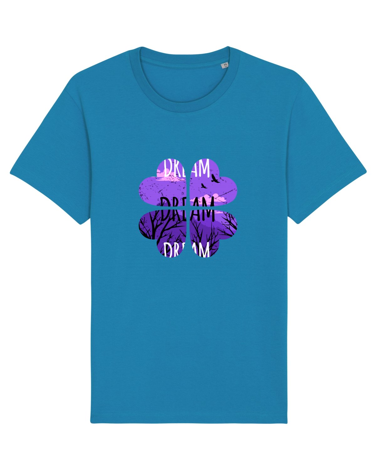 Tricou mânecă scurtă Unisex Rocker Azur