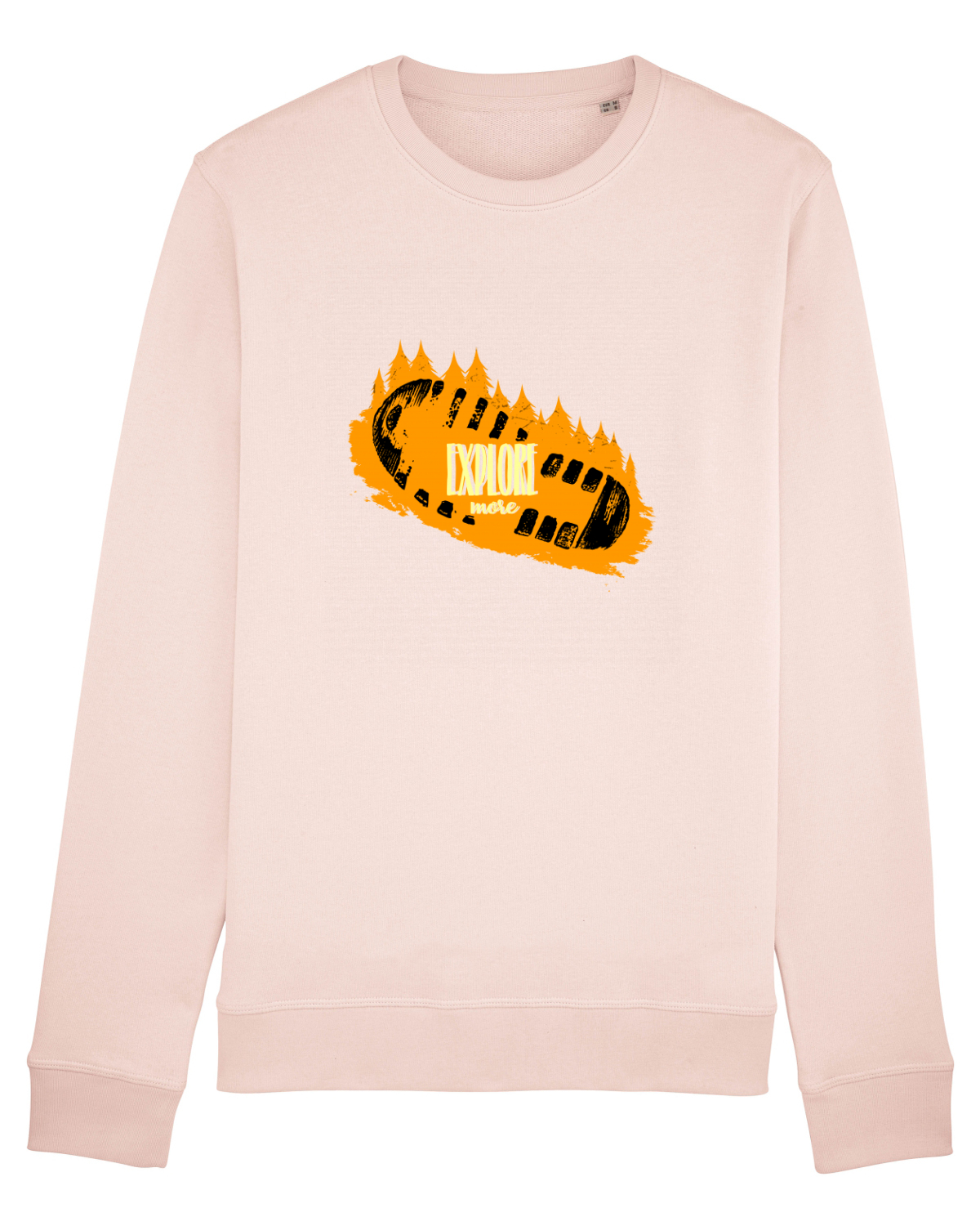 Bluză mânecă lungă Unisex Rise Candy Pink