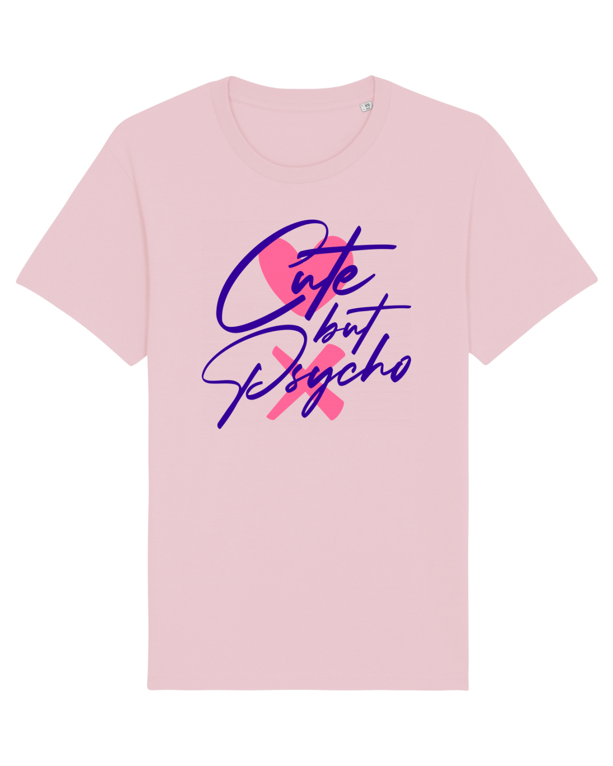Tricou mânecă scurtă Unisex Rocker Cotton Pink