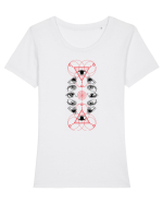 Ochi Tricou mânecă scurtă guler larg fitted Damă Expresser
