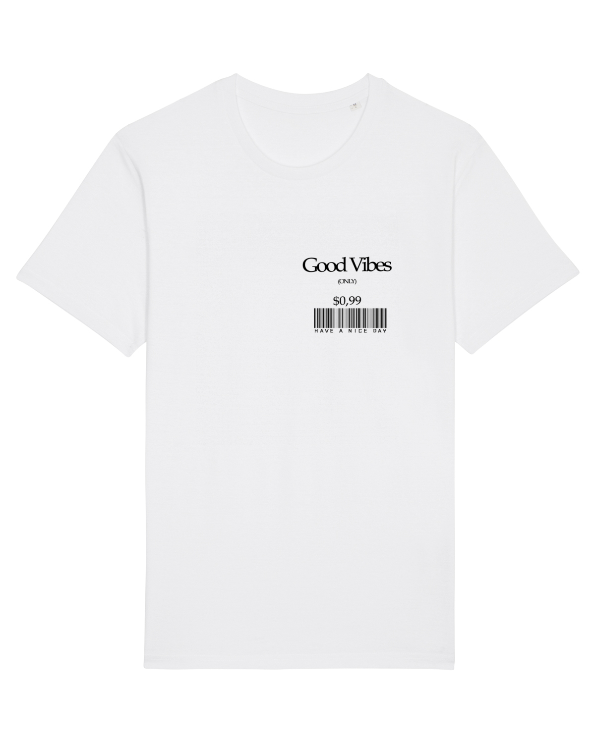 Tricou mânecă scurtă Unisex Rocker White