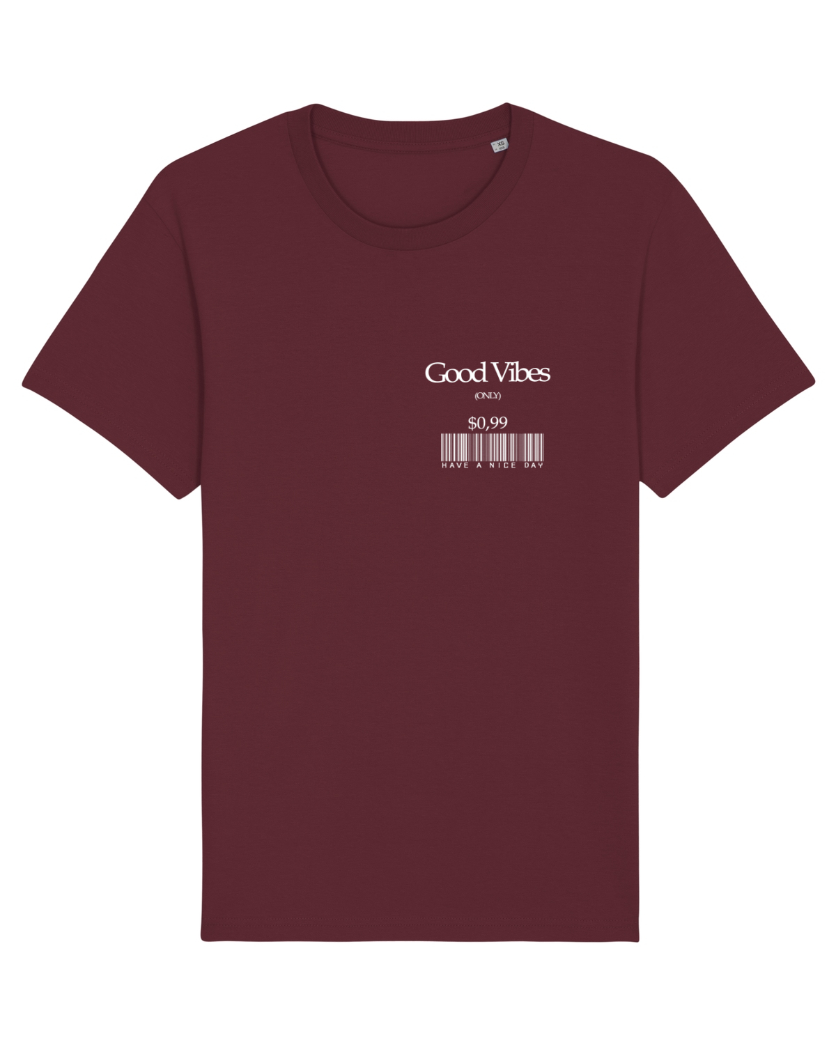 Tricou mânecă scurtă Unisex Rocker Burgundy