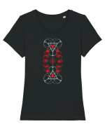 Ochi Tricou mânecă scurtă guler larg fitted Damă Expresser