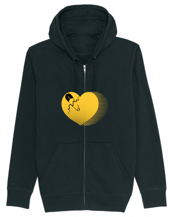 Yellow Heart Black