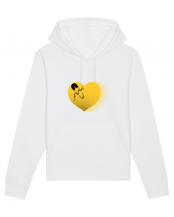 Yellow Heart White