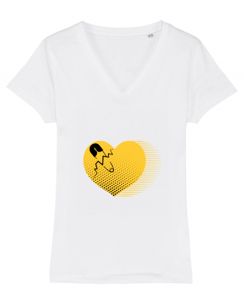 Yellow Heart White