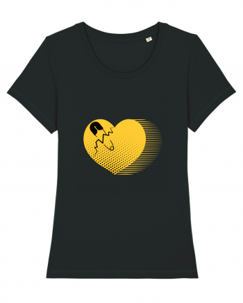 Yellow Heart Black