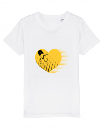 Yellow Heart White