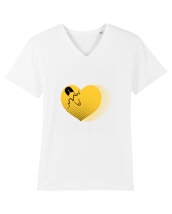 Yellow Heart White