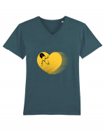 Yellow Heart Tricou mânecă scurtă guler V Bărbat Presenter