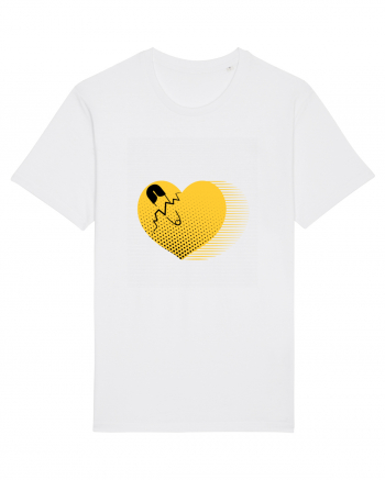 Yellow Heart White