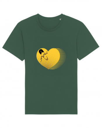 Yellow Heart Bottle Green