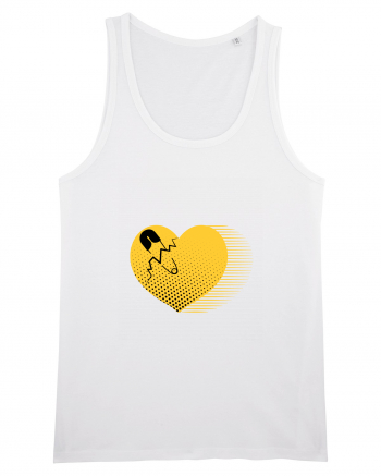 Yellow Heart White