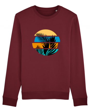 Frunze taiate Burgundy