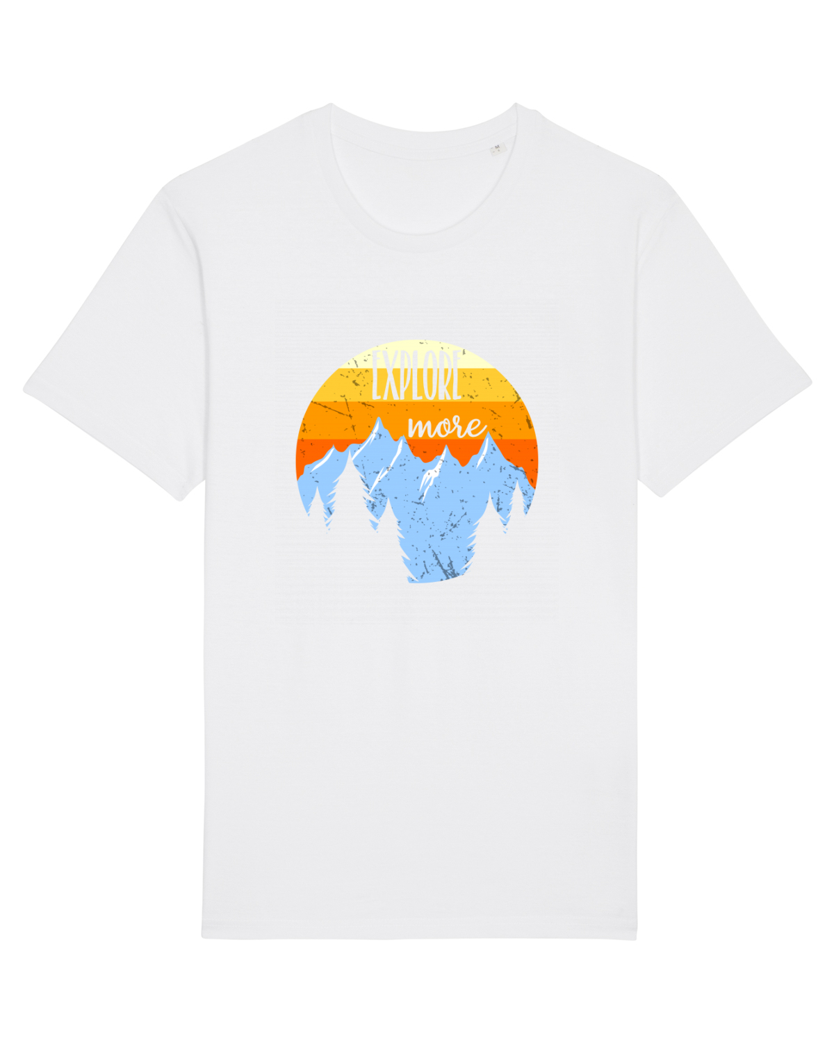 Tricou mânecă scurtă Unisex Rocker White