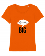 Big Dream Tricou mânecă scurtă guler larg fitted Damă Expresser