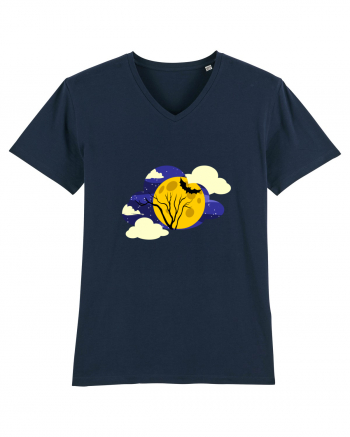 Cloudy Moon French Navy