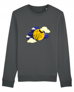 Cloudy Moon Bluză mânecă lungă Unisex Rise