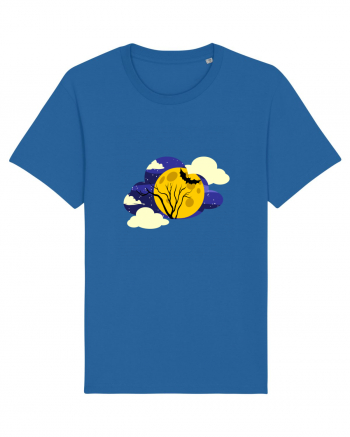 Cloudy Moon Royal Blue