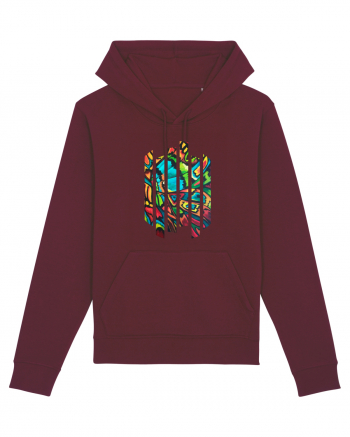 Butterfly Paint Burgundy