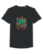 Butterfly Paint Tricou mânecă scurtă guler larg Bărbat Skater