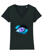 Ochiul mistic Tricou mânecă scurtă guler V Damă Evoker