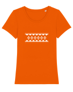 Traditional 2 Tricou mânecă scurtă guler larg fitted Damă Expresser