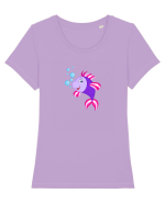 Splash! :) Tricou mânecă scurtă guler larg fitted Damă Expresser