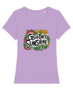 Good Day Sunshine Tricou mânecă scurtă guler larg fitted Damă Expresser