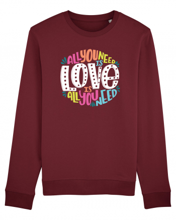 All You Need Is Love Burgundy