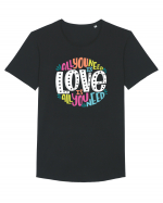 All You Need Is Love Tricou mânecă scurtă guler larg Bărbat Skater