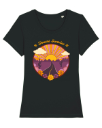 Desert Sunrise Tricou mânecă scurtă guler larg fitted Damă Expresser