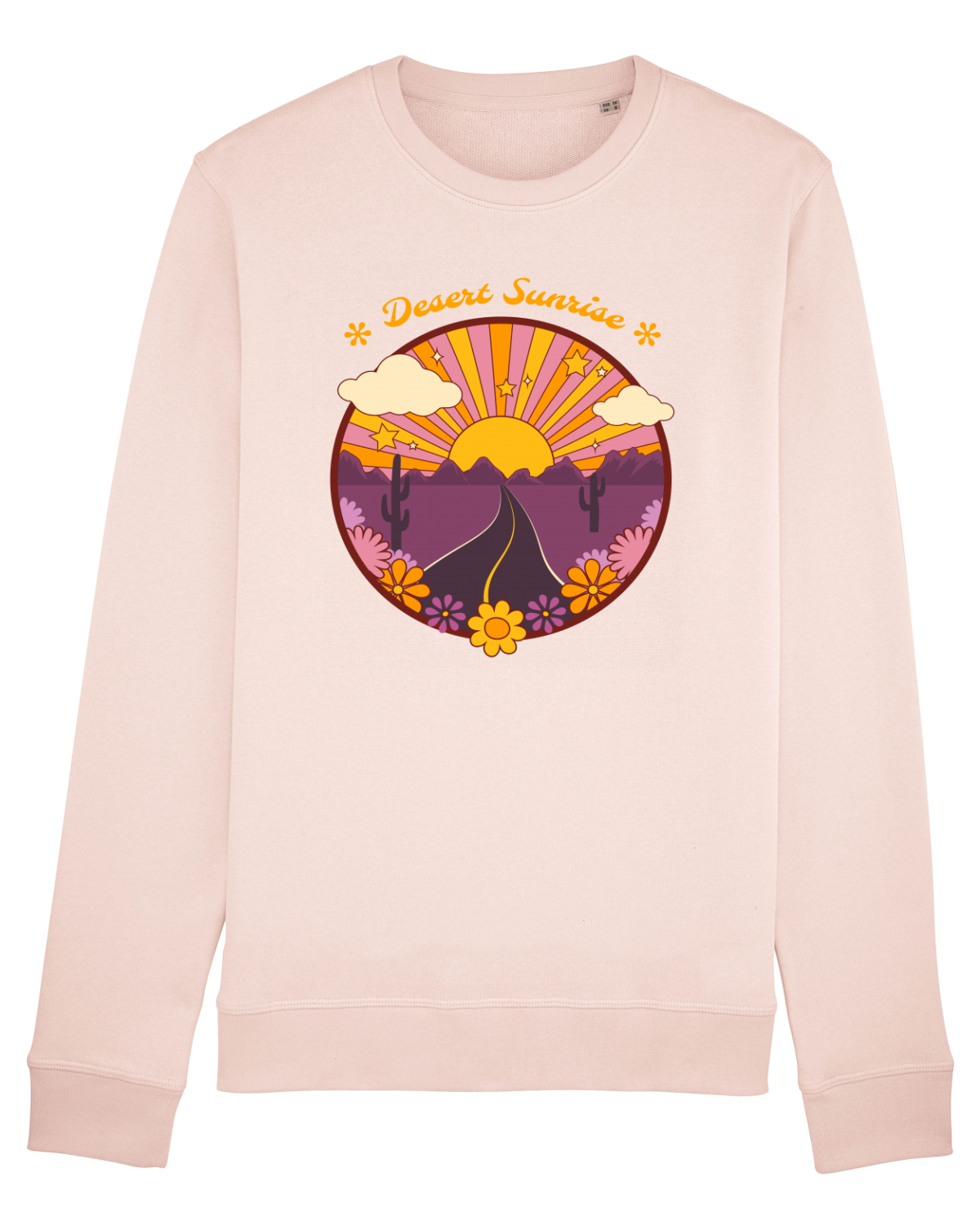 Bluză mânecă lungă Unisex Rise Candy Pink
