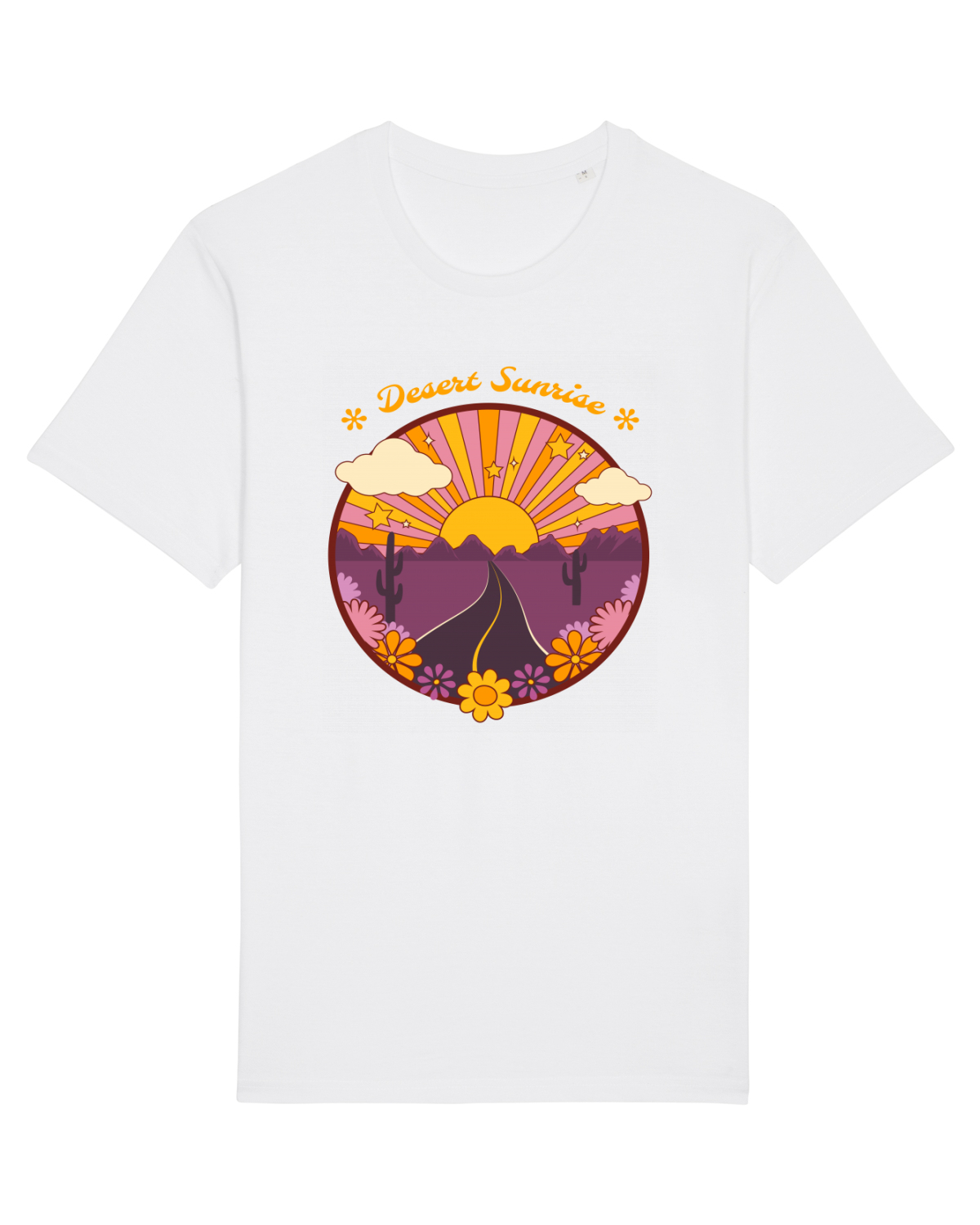 Tricou mânecă scurtă Unisex Rocker White