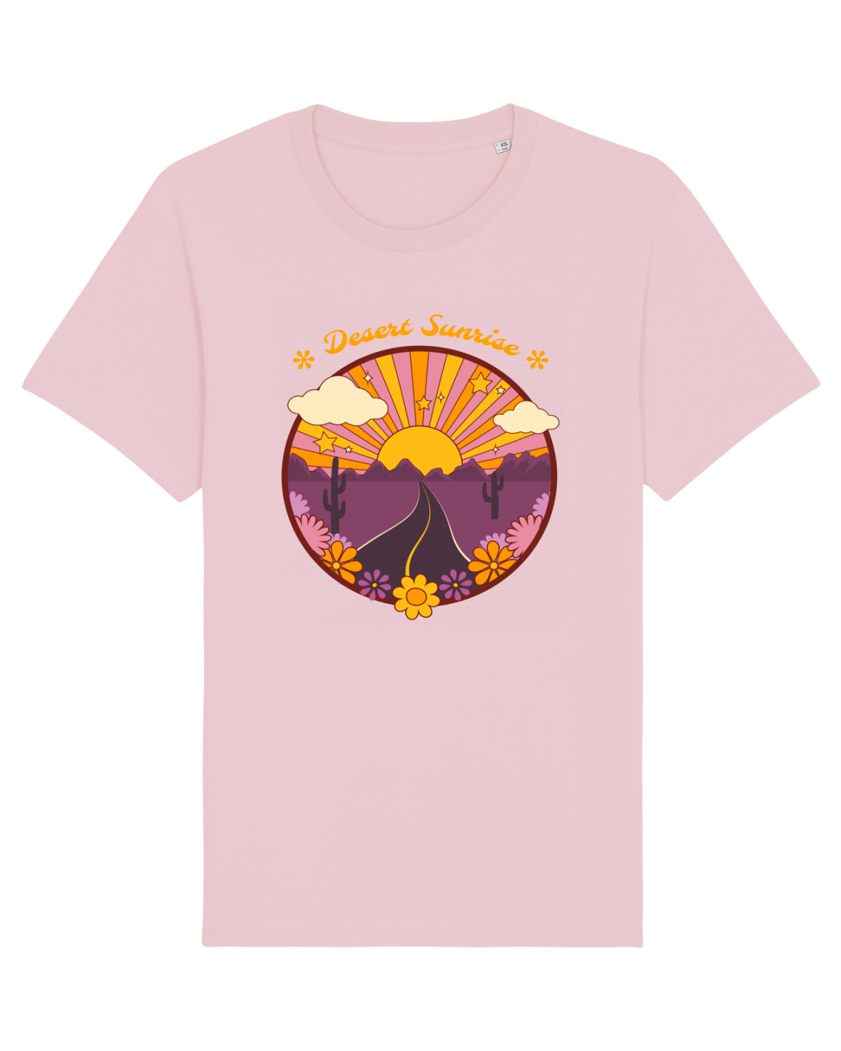 Tricou mânecă scurtă Unisex Rocker Cotton Pink