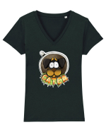 Cafea Tricou mânecă scurtă guler V Damă Evoker